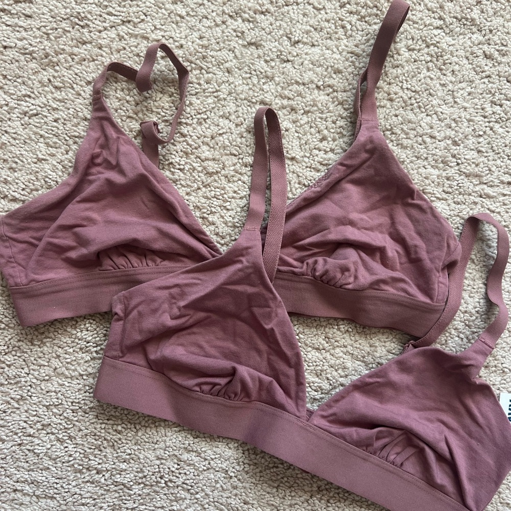 Bundle of Dusty Pink Bralettes